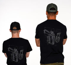 DarkDeer® Blueprint T-Shirt